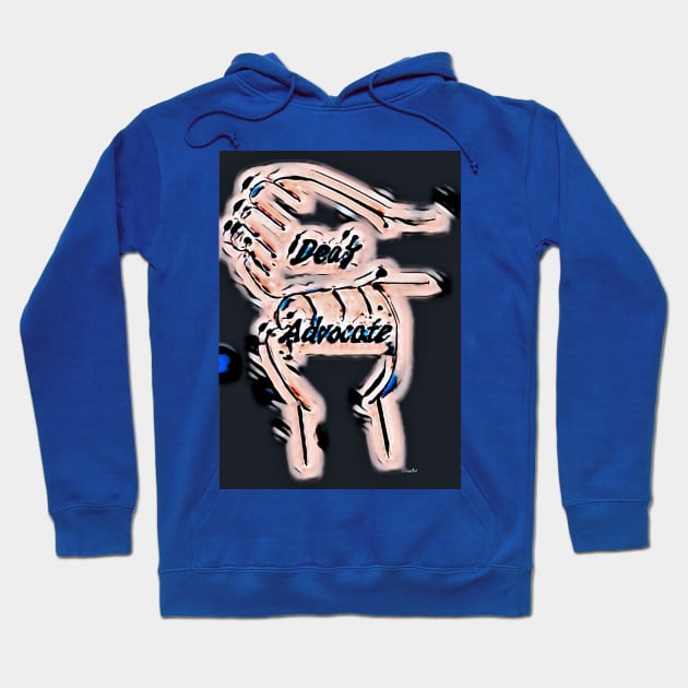 ASL Deaf Advocate Hoodie by EloiseART